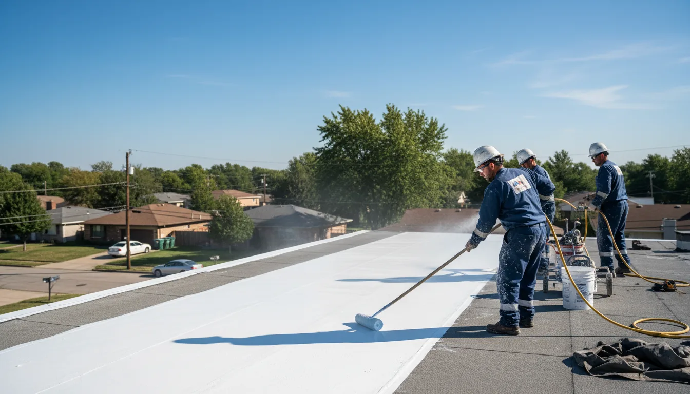 Commercial roof coating in Woodward, IA near me